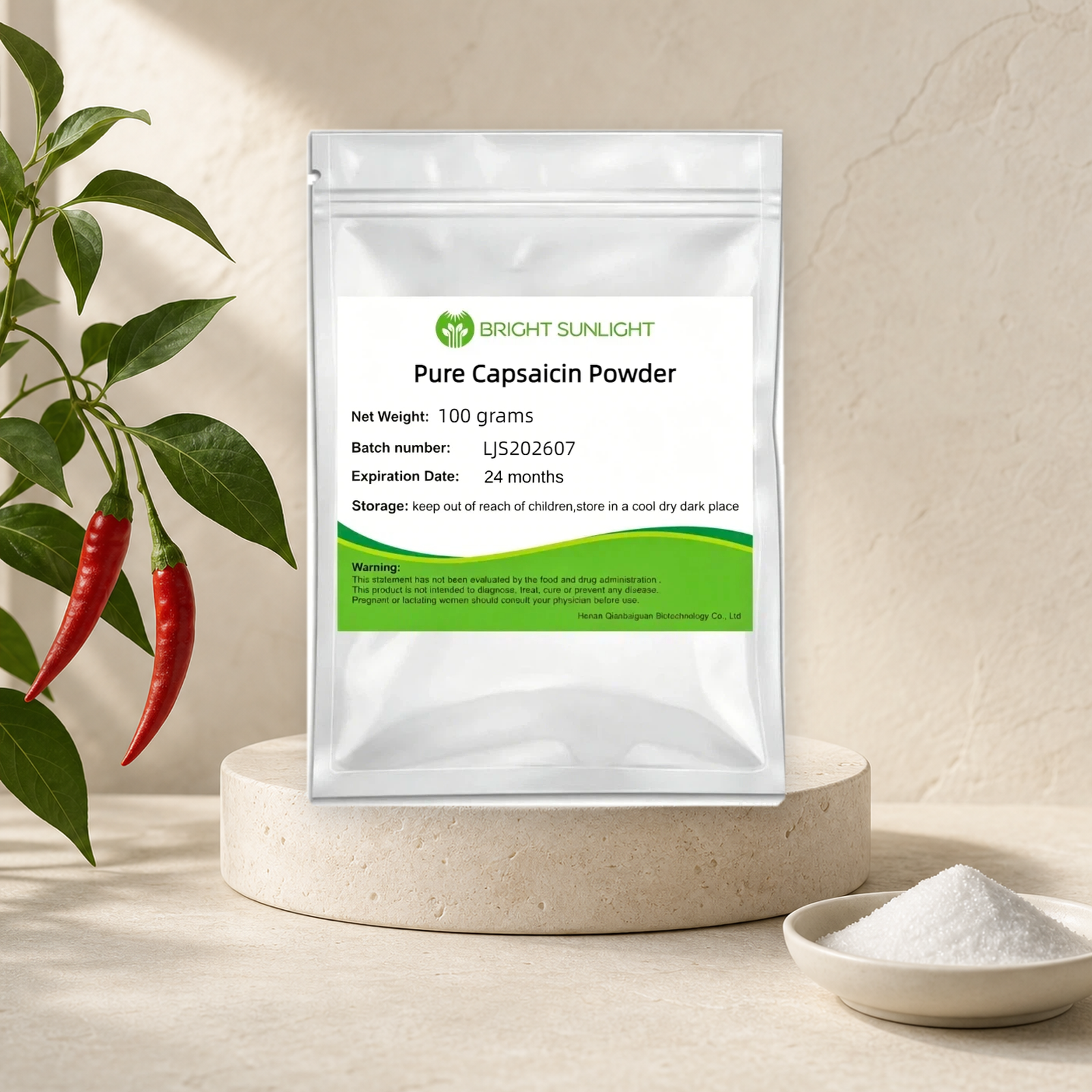 98%Capsaicin CAS 404-86-4 Natural Pepper Extract
